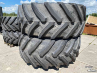 Wheels, Tyres, Rims & Dual spacers  710/70R38 + 600/65R28 Trelleborg TM800