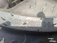 Wheels, Tyres, Rims & Dual spacers BKT 280/70R20