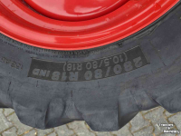 Wheels, Tyres, Rims & Dual spacers Michelin 280/80R18, Fendt 200 smalspoor
