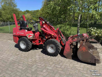 Wheelloader Weidemann 1230 shovel met vorken bak en mestklem
