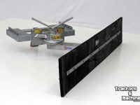 Manure scraper Qmac Modulo rubber mestschuif met lepelinsteek