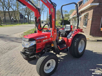 Horticultural Tractors Mitsubishi MT36 4WD HST minitrekker met voorlader. Slechts 82 uur!