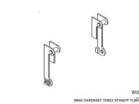 Wheelloader Qmac Aanlashaken / Aanlashaken voor Terex TL 80 t/m 120    