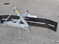3-point scraper blade Qmac Rubberschuif met tandkrans verstelling