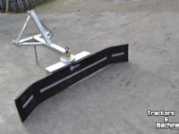 3-point scraper blade Qmac Rubberschuif met tandkrans verstelling