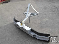 3-point scraper blade Qmac Rubberschuif met tandkrans verstelling